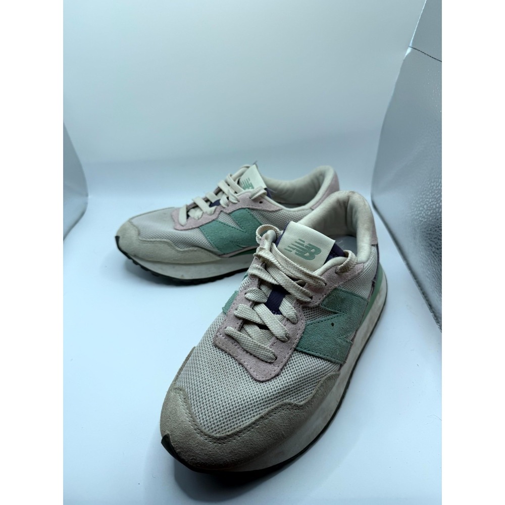 New Balance 237‎ WS237TC Womens 6.5 B Sneaker Pink Lavender Mint Suede Shoes